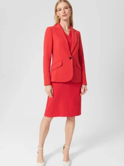 Shop Hobbs Suki Jacket Flame Red