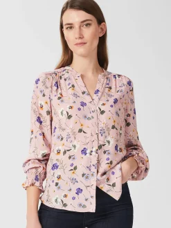 Flash Sale Hobbs Sutton Floral Blouse Pink Multi