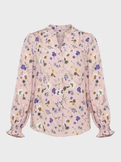 Flash Sale Hobbs Sutton Floral Blouse Pink Multi