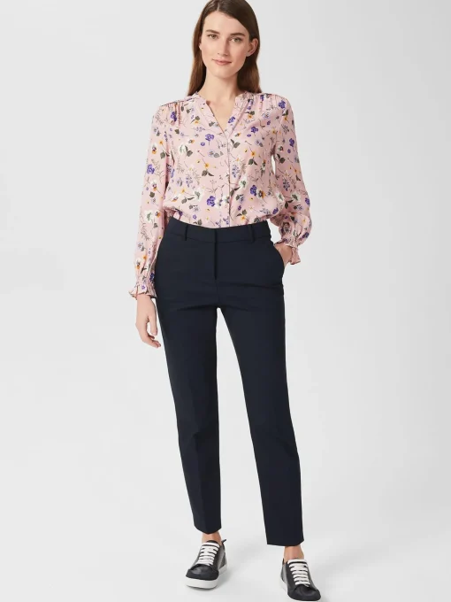 Flash Sale Hobbs Sutton Floral Blouse Pink Multi