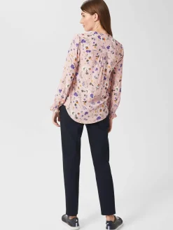 Flash Sale Hobbs Sutton Floral Blouse Pink Multi