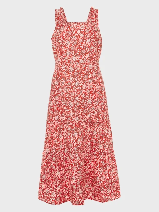Flash Sale Hobbs Tabitha Dress Clay Red Ivory