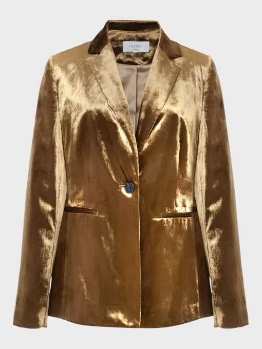 Shop Hobbs Tamzin Jacket Gold