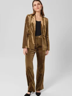 Online Hobbs Tamzin Wide Trousers Gold