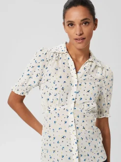 New Hobbs Taryn Top Ivory Multi