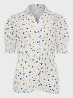 New Hobbs Taryn Top Ivory Multi