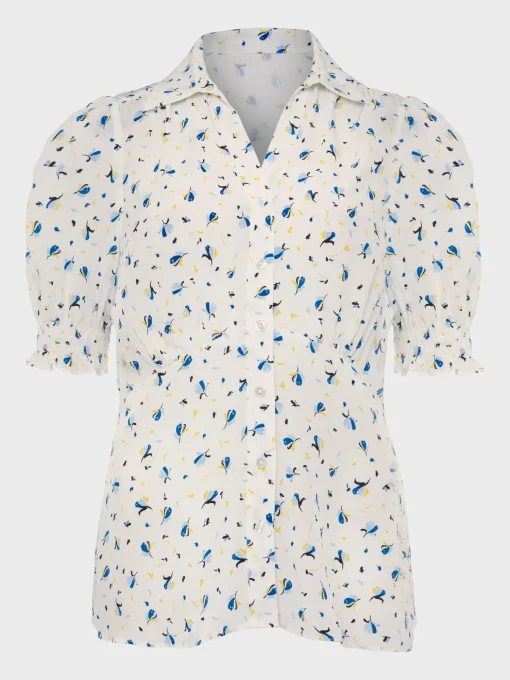 New Hobbs Taryn Top Ivory Multi