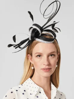 Best Hobbs Teagan Fascinator Black White