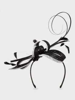 Best Hobbs Teagan Fascinator Black White