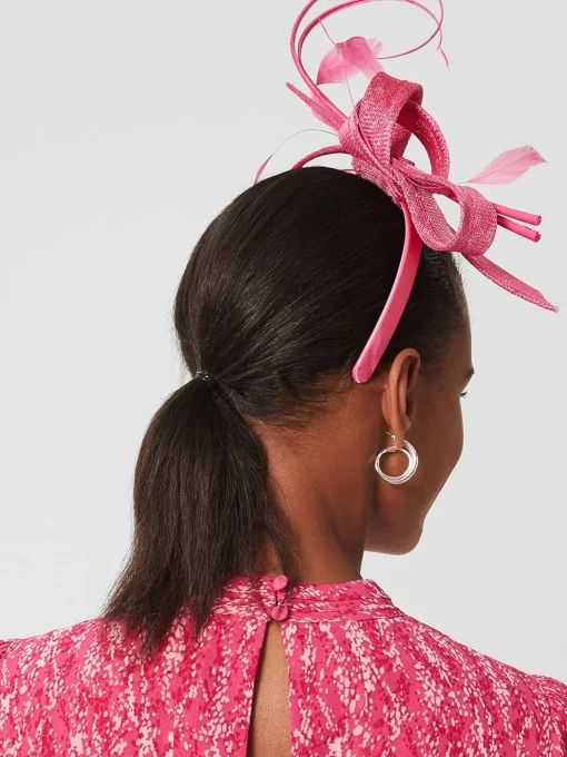 Cheap Hobbs Teagan Fascinator Bright Pink