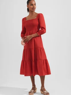 Shop Hobbs Tia Dress Clay Red