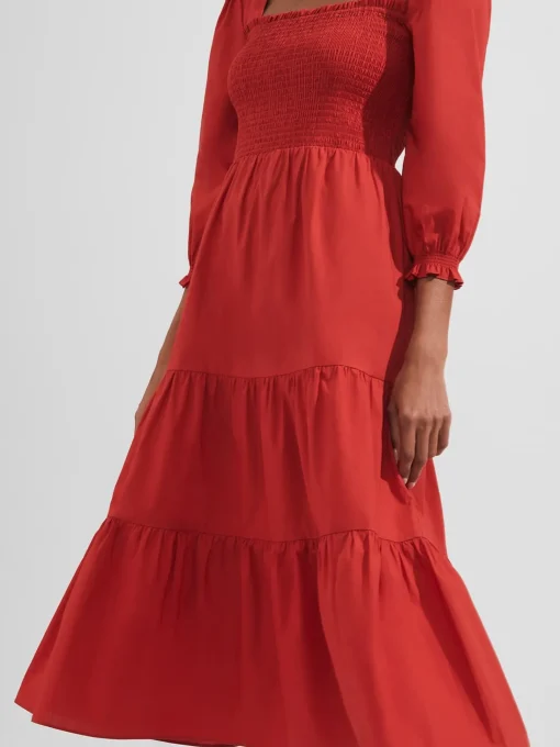 Shop Hobbs Tia Dress Clay Red