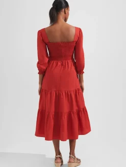 Shop Hobbs Tia Dress Clay Red