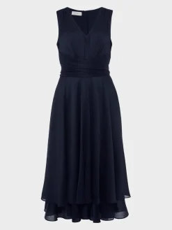 Discount Hobbs Viola Fit And Flare Dress Midnight Navy