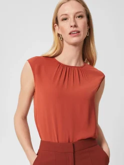 Fashion Hobbs Violetta Blouse Pecan