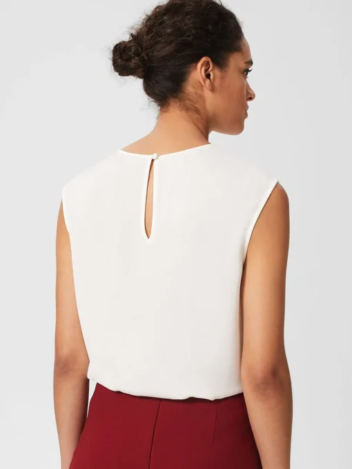 New Hobbs Violetta Blouse Ivory