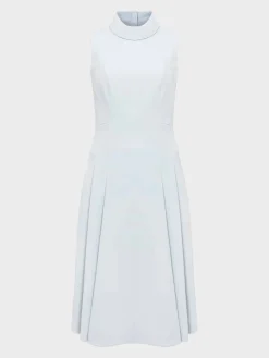 Sale Hobbs Whilemina Fit And Flare Dress Pale Blue