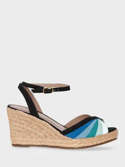 Clearance Hobbs Wimbledon Wedge Blue Multi