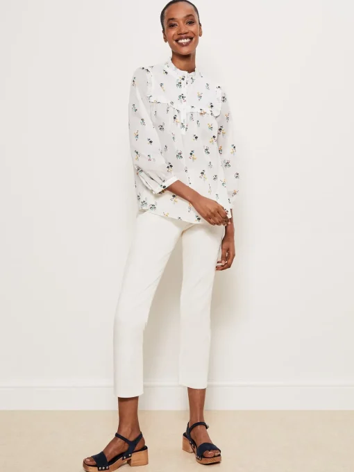 Cheap Hobbs York Blouse Ivory Multi